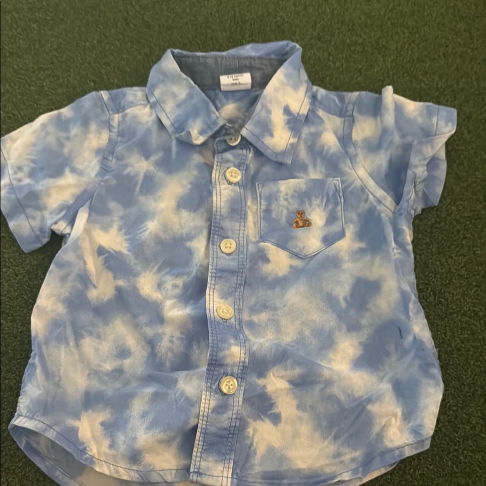 Blue Tie-Dye Kids Shirt